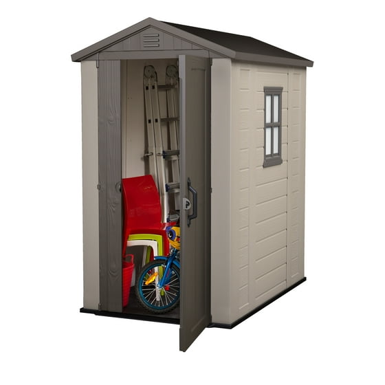 560px x 560px - Keter Factor 4' x 6' Resin Storage Shed, All-Weather Plastic ...