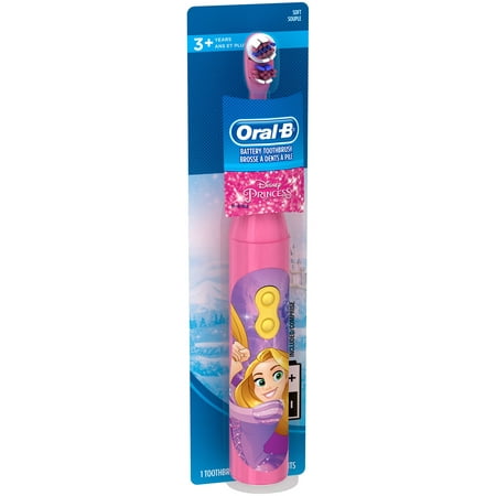 (2 pack) Oral-B Kids Battery Power Toothbrush featuring Disney Princess Characters, Extra Soft Bristles, 1 (Best Battery Powered Toothbrush Reviews)