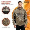 thumbnail image 5 of TrailCrest by Treel Men's Mossy Oak Hoodie Sweatshirt - Comfortable Stylish Jacket for Outdoor Activities, Hunting and Casual Wear, Country Roots Camo & Black, 4X, 5 of 8