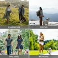 thumbnail image 3 of Laisse pour Chien Mains Libres avec Sac de Taille Laisse de Course en Nylon Durable pour Chien Corde de Traction Premium Fournitures pour Chien pour Course Marche Entraînement Randonnée, 3 of 6