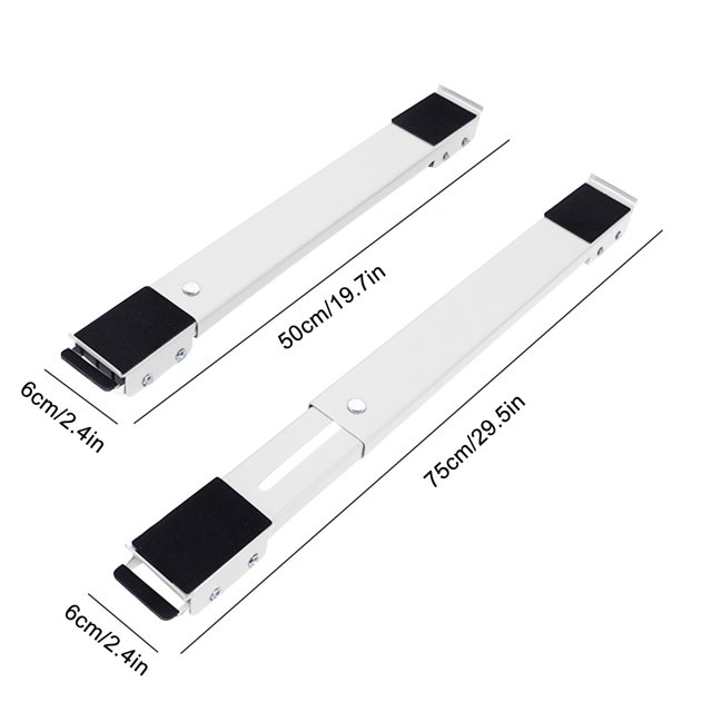 Pompotops Universel Réfrigérateur Tambour Machine à Laver Base Ajustabl Support Mobile Bas-Profil Tout Métal Anti-Rouille Jeu Support