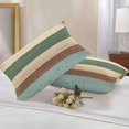 thumbnail image 3 of Vintage Outdoor Pillow Covers Pack of 2 Brown Green Stripes Rustic Wood Grain Background Waterproof Throw Pillow Covers Decorative Cushion Cases for Patio Garden Tent Balcony Couch 20x12 inch, 3 of 8