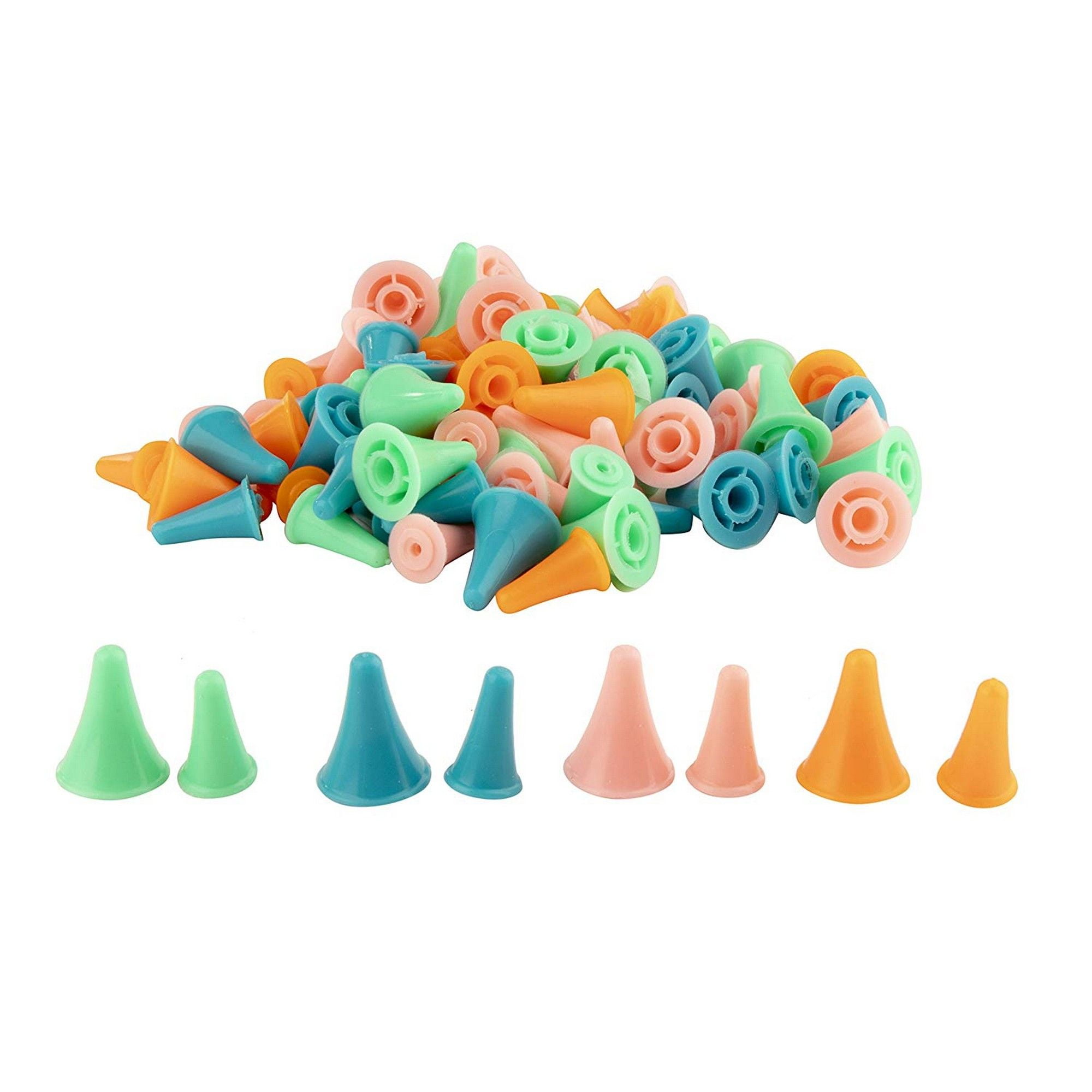 Knitting Needles Point Protectors 100Pack Needle Tip Stopper Covers