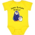 thumbnail image 3 of Inktastic Happy Birthday, Mama Cute Penguins Boys or Girls Baby Bodysuit, 3 of 5
