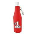 thumbnail image 1 of #1 Dad Beer Bottle Coolie (Red With Opener), 1 of 2