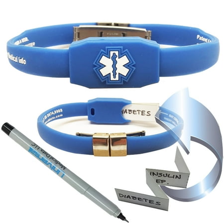 Waterproof Messenger Series Medical Alert Id Bracelet