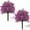 Purple, variant on kcavykas 22in Artificial Violet Garden Stake Flowers with Ground Spikes, Faux Shrubs for Outdoor Yard, Patio, Porch, Wedding or Party Decoration White