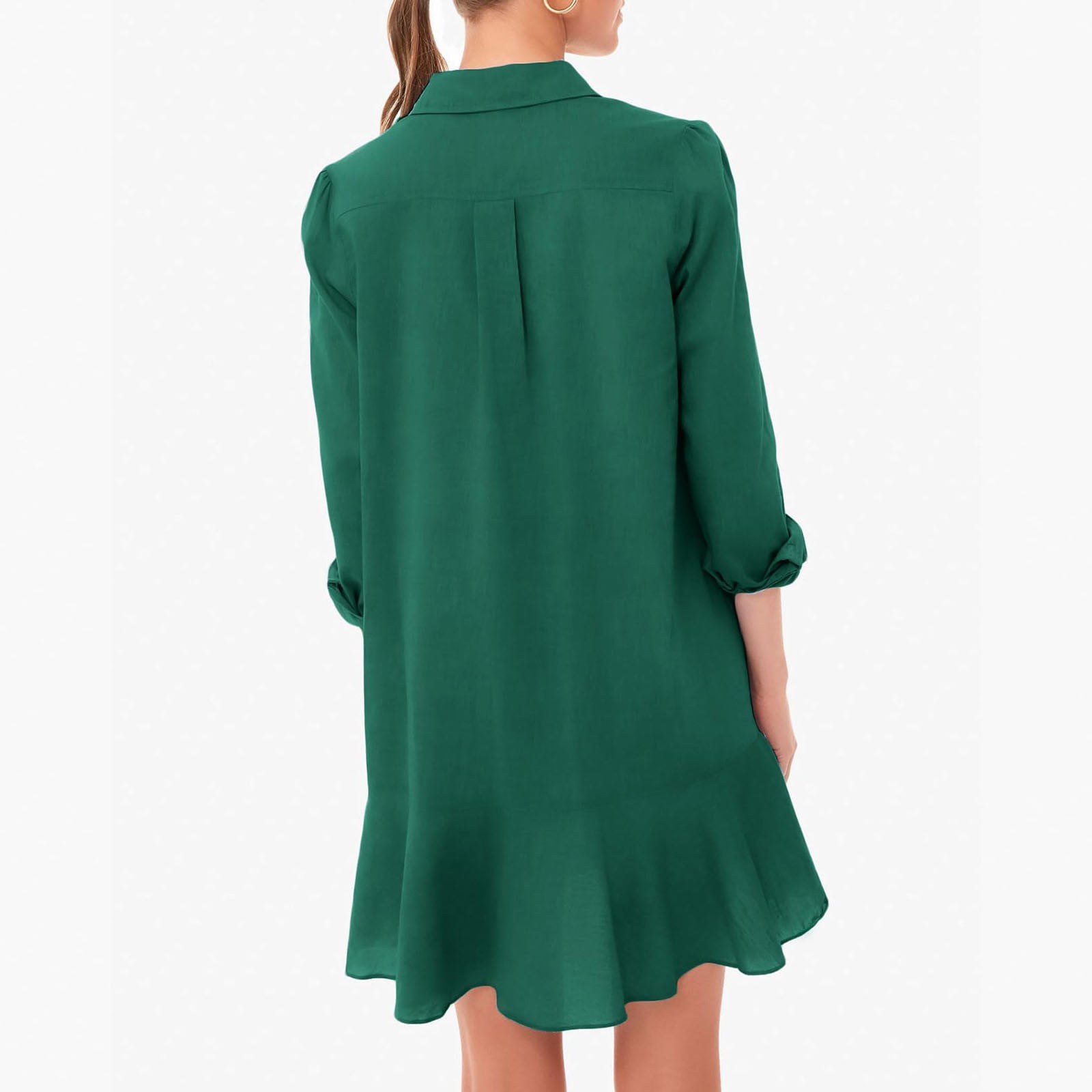 slim fit dress slacks The Supima® Cotton Short-Sleeve Shirt Dress main image 0