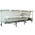 thumbnail image 4 of EAGO AM124ETL-L 6 ft Right Drain Corner Acrylic White Whirlpool Bathtub for Two, 4 of 9