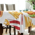 thumbnail image 3 of Ryvnso French Fries and Hamburger Rectangle Table Cloth Tablecover Dinning Tablecloth 54"x54", 3 of 8