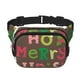 thumbnail image 1 of Fotbe Ho Ho Ho Merry Christmas Cangurera Cuadrada con Estampado de Doble Capa, Bolsa de Cintura Ajustable Mini para Hombres y Mujeres, 1 of 9