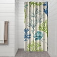 thumbnail image 3 of Vibrant Marine Life Shower Curtain - Water-resistant Fish & Coral Reef Design with 12 Rustproof Hooks,36x72in, 3 of 5