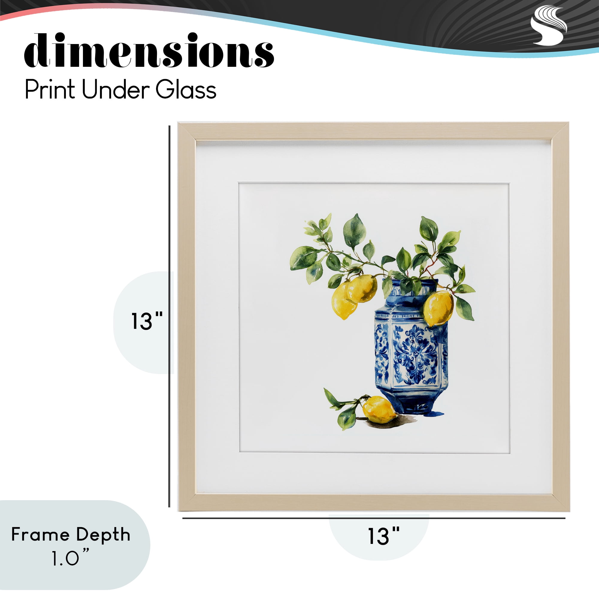 Stupell Industries Ornate Lemon Treasures Birch Framed Print Under Glass, design by Svetlana Aleynikova