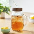 thumbnail image 3 of The Pioneer Woman Channing & Palmer Glass 32 Ounce Drinkware with  Wood Lid, Set of 4, 3 of 9