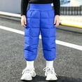 thumbnail image 2 of lcziwo Little Boys Girls Winter Warmer Puffer Pants Elastic Waist Thick Padded Ski Snowboard Trousers, 2 of 8