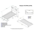 thumbnail image 4 of Newport Platform Bed with Flat Panel Foot Board and Twin Size Urban Trundle Bed, Multiple Colors, Multiple Sizes, 4 of 7