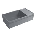 thumbnail image 2 of Farmhaus Quatro Alcove Large Reversible Matte Fireclay Kitchen Sink with  Integral Drainboard and a Decorative 2 ½" Lip Front Apron on Both Sides, 2 of 3