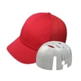 thumbnail image 2 of Gorra de béisbol con protección cómoda para la cabeza, ideal para talleres, fábricas y lugares de trabajo. Rojo, 2 of 8