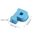thumbnail image 2 of Uxcell Silicone Resin Letter Mold 3D Alphabet Letter Mold for Epoxy Resin Art, DIY Crafts Large P Blue 6inch, 2 of 4