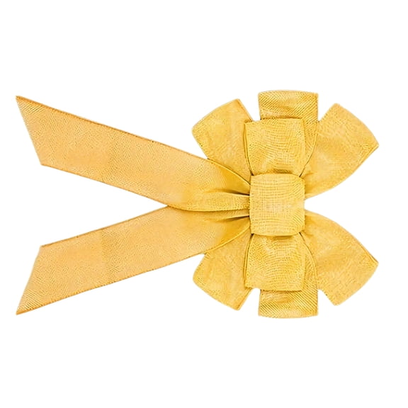 Faux Burlap Ribbon Bows Farmhouses Wreath Bows for Outdoor Indoor Front Door Home Decorations Tree Toppers Bowknot