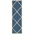 thumbnail image 2 of SAFAVIEH Cambridge Kennedy Geometric Diamonds Wool Runner Rug, Navy/Ivory, 2'6" x 8', 2 of 6