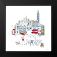 thumbnail image 2 of Tillmon, Avery 12x12 Black Modern Framed Museum Art Print Titled - World Cafe I London Color, 2 of 5