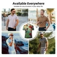 thumbnail image 5 of Sikiie Hummingbird Floral Paradise Print Men's Short-sleeved POLO Shirts, Button-down Shirts and T-shirts are Suitable for Vacation, Leisure and Business-XX-Large, 5 of 6