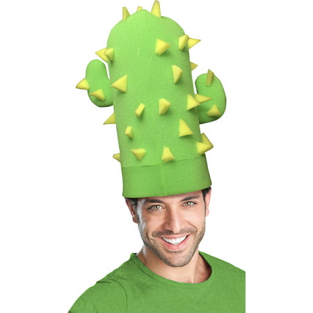 Green Cactus Adult Foam Costume Hat - One Size