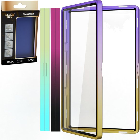 Protector para cartas SellCCG Slab Shell de 3 piezas con vidrio magnético UV