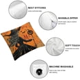 thumbnail image 6 of nygtbtfer Halloween Pillow Cover Witch Throw Pillowcase Orange Decorative Cushion Case for Farmhouse Home Sofa Couch Chair Car, Set of 2 White, 6 of 7