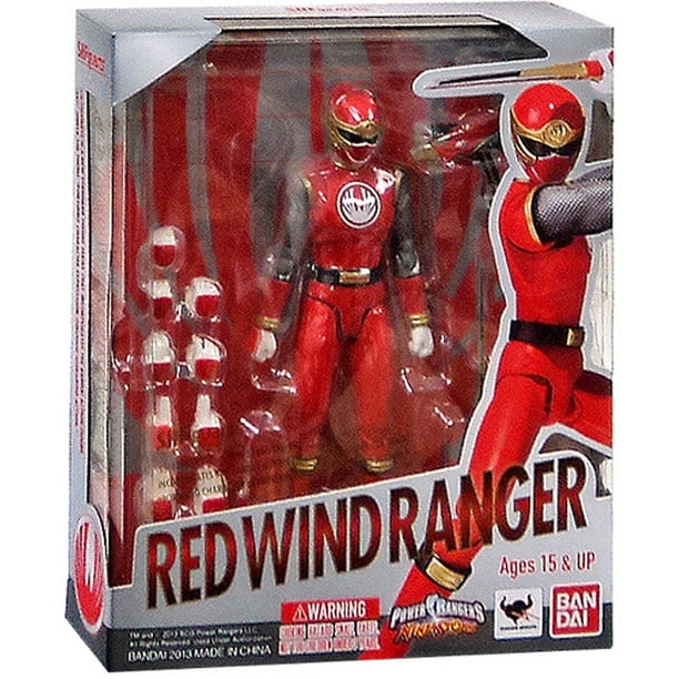Power Rangers Ninja Storm S.H. Figuarts Red Wind Ranger Action Figure - Walmart.com - Walmart.com