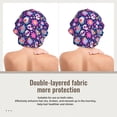 thumbnail image 2 of Kdxio Skull Blue Flower Pattern Satin Bonnet Silk Bonnet Hair Bonnet for Sleeping Hair Bonnets for Women Curly Natural Hair, 2 of 6