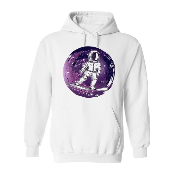 Astronaut Snowboarder Hoodie Men -Image by Shutterstock, Male 3X-Large