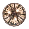 thumbnail image 3 of Meyda Tiffany 260208 Tiffany Dragonfly 3 Light 12" Wide Semi-Flush Ceiling Fixture -, 3 of 7