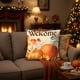 thumbnail image 5 of Fundas de almohada decorativas de Acción de Gracias de 17,7 x 17,7 pulgadas con diseño de calabaza otoñal, con tela suave y cremallera oculta para decoración del hogar, funda de almohada de algodón., 5 of 6
