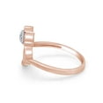 thumbnail image 4 of AFFY Round Natural Diamond Cat Womens Ring in 14k Rose Gold Over Sterling Silver (0.05 Cttw), 4 of 7