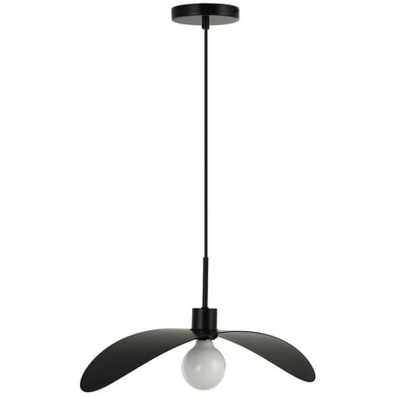Dainolite 1 Light Matte Black Pendant