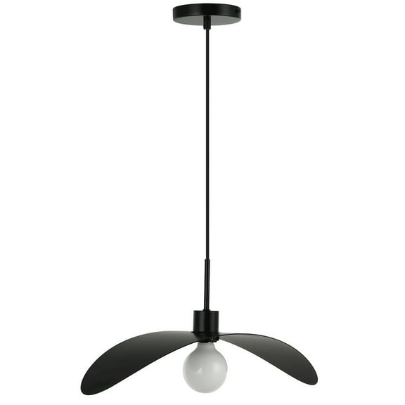 Dainolite 1 Light Matte Black Pendant