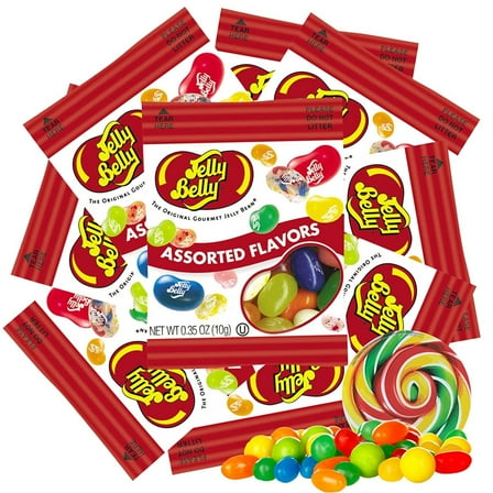 Jelly Belly Kids Mix Buttered Cinnamon Popcorn Candy, Pack of 10, 1 Ounce per Bag