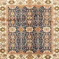 thumbnail image 1 of Ahgly Company Indoor Square Abstract Yellow Abstract Area Rugs, 5' Square, 1 of 6