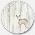 thumbnail image 1 of Designart « A Woodland Walk into the Forest I » Art Mural Rond en Métal Style Ferme - Disque de 36, 1 of 5