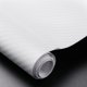 thumbnail image 4 of WORGEOUS Etiqueta engomada de DIY del rollo del abrigo de la fibra de carbono 3D para la decoración 30x127cm del vehículo del auto del coche (blanco), 4 of 8