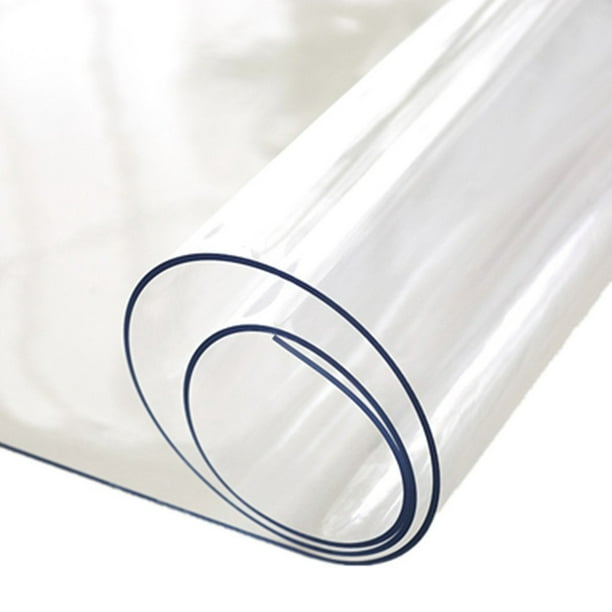 Nappe faite sur commande de PVC de nappe transparente de rectangle de  preuve de graisse de DIY 