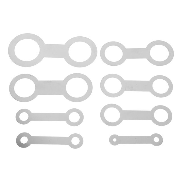 8PCS / Set Anillos de nivelación de almohadilla de saxofón Herramienta de reparación de almohadillas de herramienta de nivelación de saxofón para clarinete de flauta de saxofón (plata)