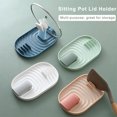 thumbnail image 4 of Spoon Holder Rest Plastic Cookware Organizer Rack Restaurant Pot Lid Tableware Shelves Kitchen Cooking Gadgets Accessories White, 4 of 9