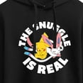 thumbnail image 3 of Pokémon - The Snuggle Is Real Pikachu And Sylveon - Juniors Cropped Pullover Hoodie, 3 of 5