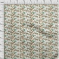 thumbnail image 4 of oneOoneCottonPoplinTwillBeigeFabricTropicalAbstractLeafWithAnimalDiyClothingQuiltingFabricPrintFabricByYard56InchWide, 4 of 4