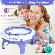 Knitting Machines 48 Needles,Smart Knitting Crochet Machine, Knitting Crochet Machine with Row Counter,Weaving Loom Machine Kit for Adults,DIY Board Rotating Double Knit Kit