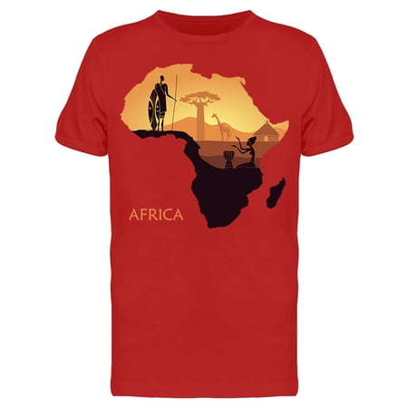 Sunset In Savannah Africa T-Shirt Men -Image by Shutterstock Male Small