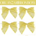 thumbnail image 3 of Lazos de Regalo AIMUDI 4" Organza Dorada con Alambre Prearmado 12 piezas, 3 of 9